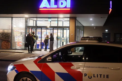 Overval op de Aldi aan de Boslaan in Staphorst