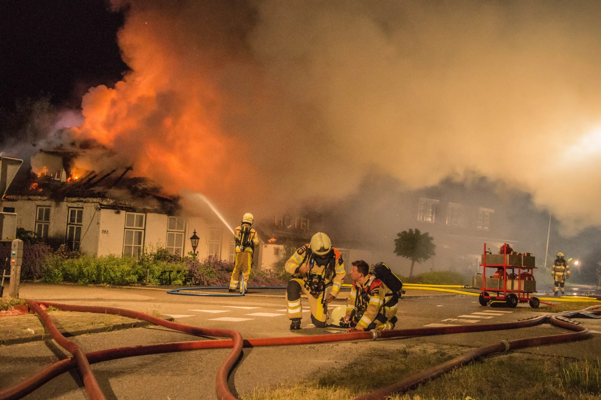 63 jarige man uit Wanneperveen aangehouden voor betrokkenheid bij grote brand