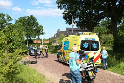 Fietser gewond bij aanrijding in Zuidveen