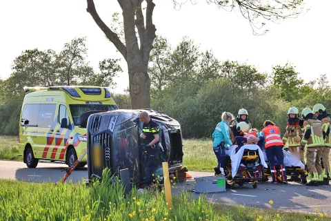 Gewonden bij ongeval op de Conradsweg in Rouveen