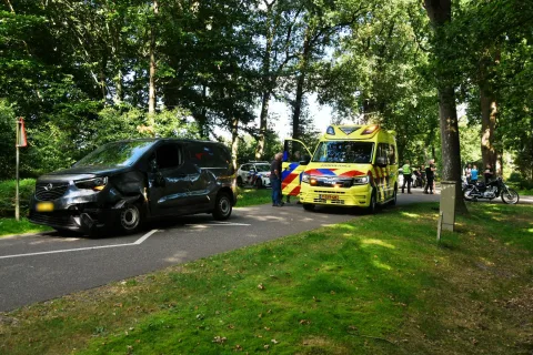 Motorrijder gewond bij botsing met bestelbus in Havelte