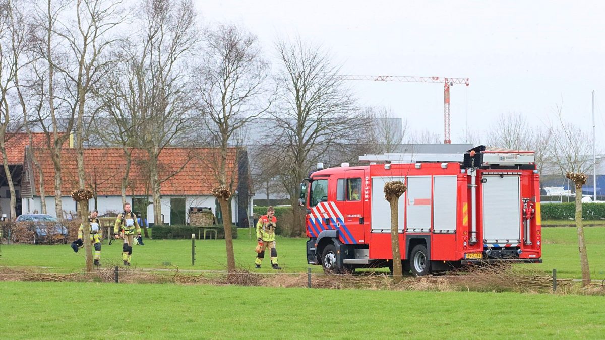 Gaslekkage aan de Hooidijk bij Tuk