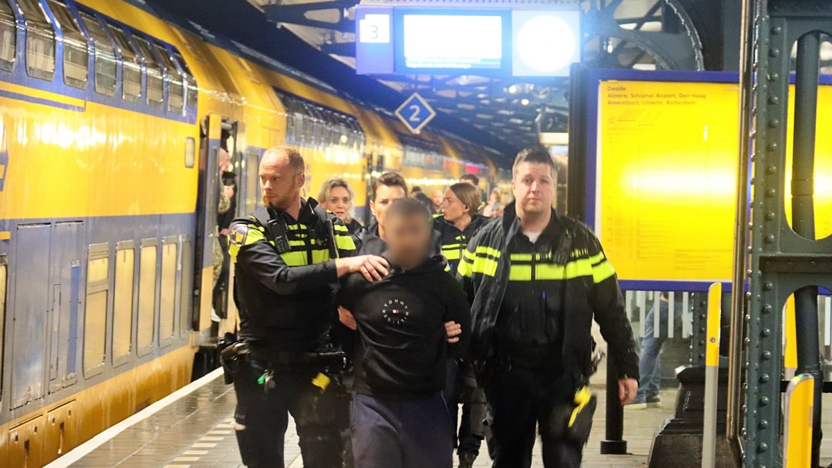 Twee mannen aangehouden in trein op station Meppel voor betrokkenheid bij steekpartij