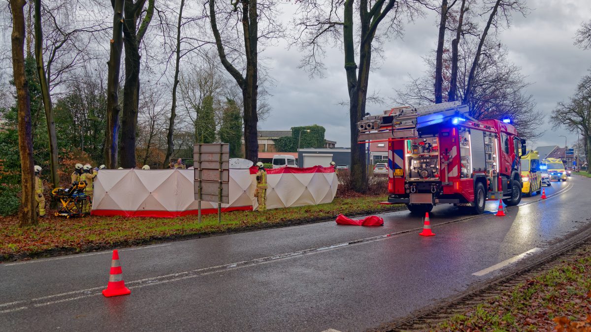 Ongeval op de Van Helomaweg bij Havelte
