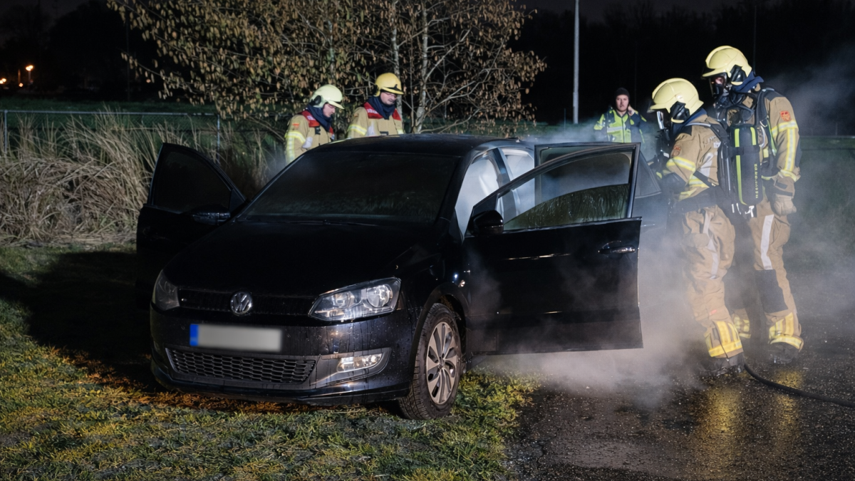 Auto in brand gestoken aan de Verlaat in Steenwijk